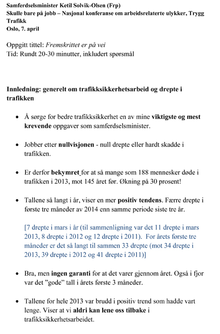 Skulle bare på jobb